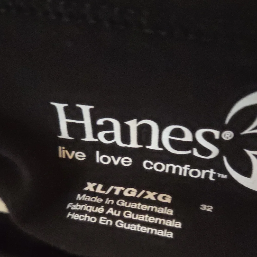 Hanes Women's Elegant Black Long Sleeve Top - Picture 2 of 2